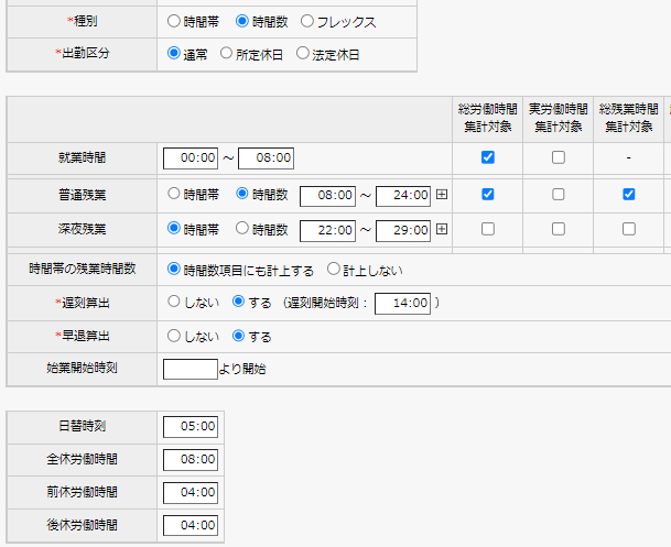 勤怠/休暇】半休の取得で遅刻早退がついてしまう場合 – manageサポート